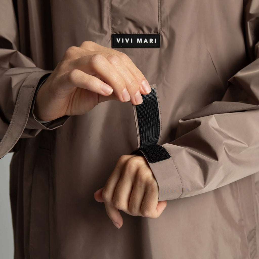 VIVI MARI Raincoat Solid dark mushroom