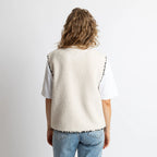 VIVI MARI Teddy Fleece Vest - sand