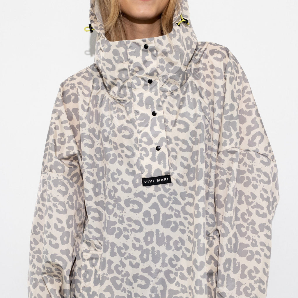 VIVI MARI Raincoat Leo Splashes Grey/Sand