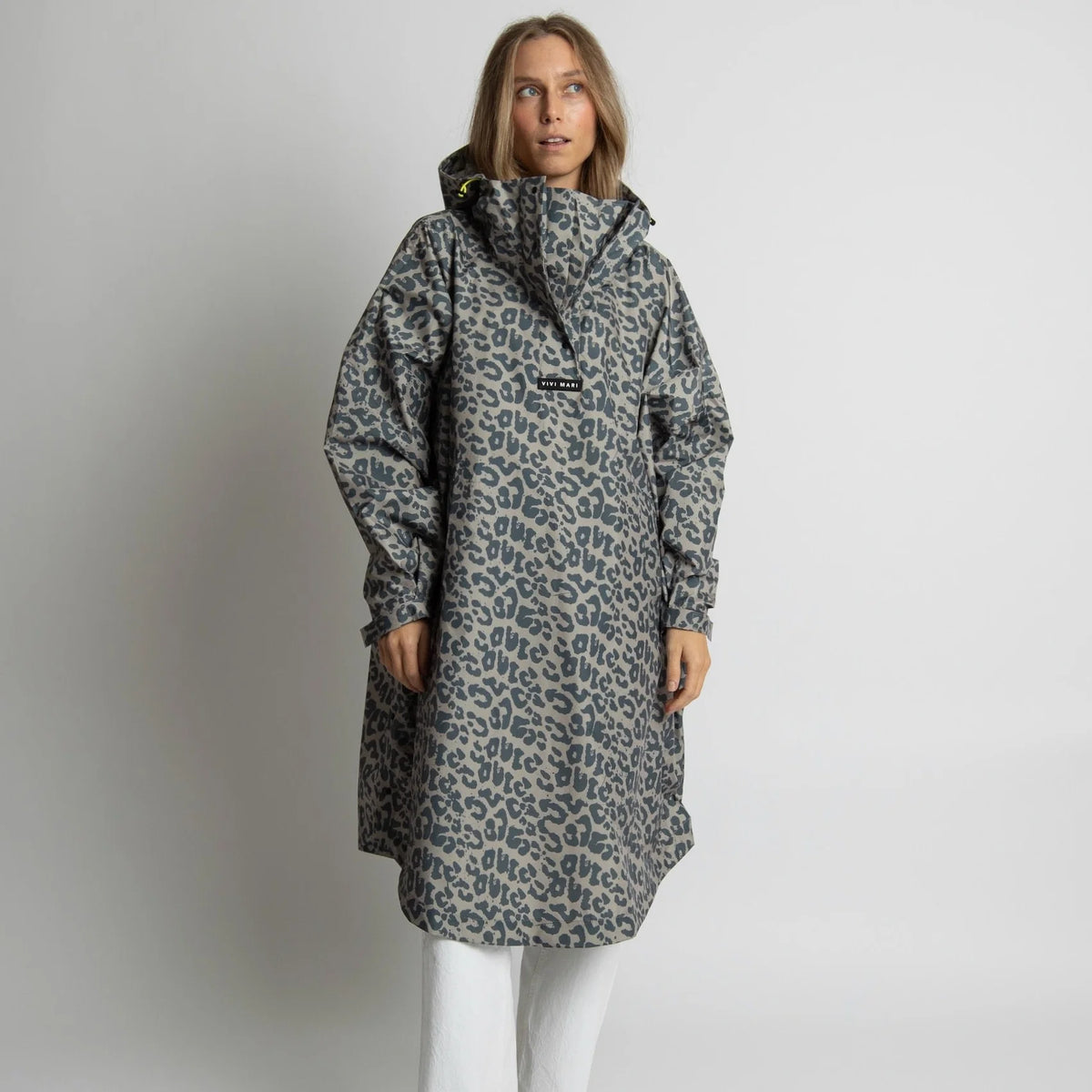 VIVI MARI Raincoat Leo splashes dark grey/mushroom